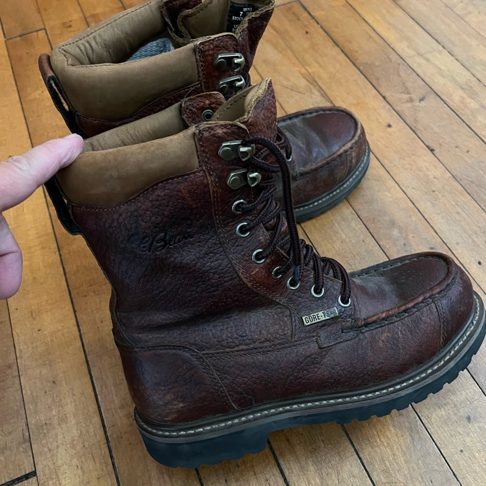 Vintage LL Bean lace up, gore- Tex boots